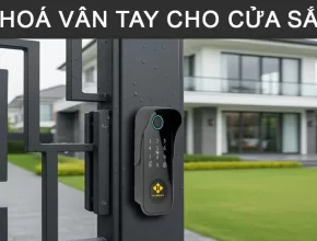 Khóa vân tay cho cửa sắt