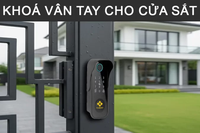 Khóa vân tay cho cửa sắt
